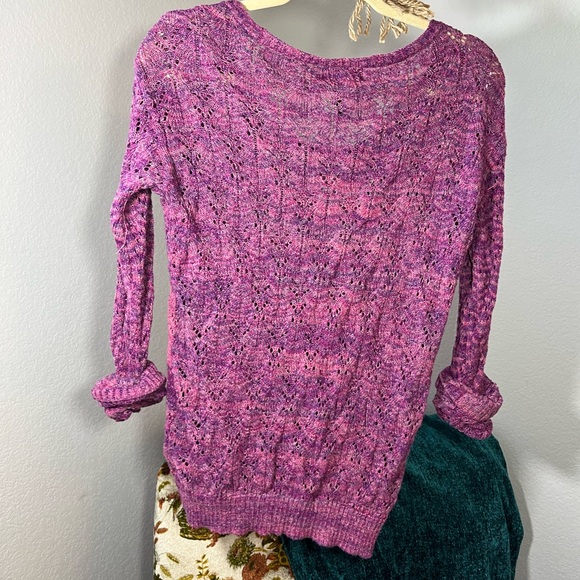 Knit Purple Sweater - Picture 10 of 10